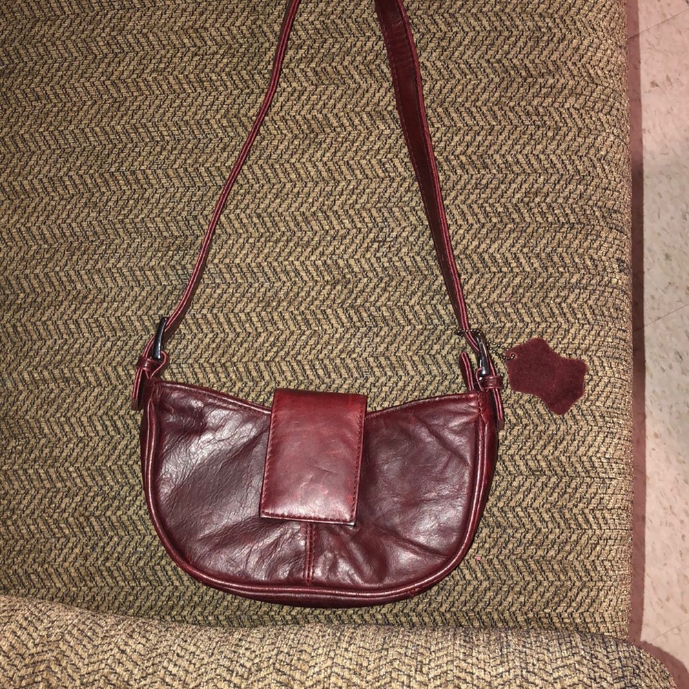 C-Bags Small Leather Maroon Bag